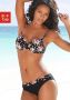 Lascana Beugelbikini verstelbare banden bikini-broek met bedrukte tailleband - Thumbnail 1