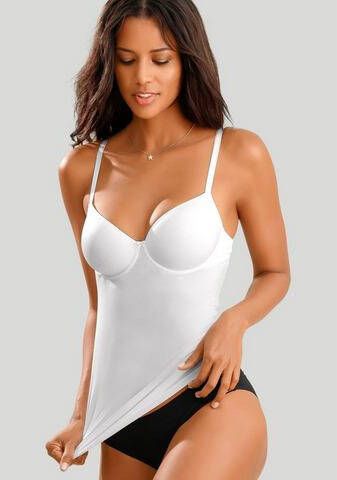 Lascana Bh-hemd met steuncups Invisible Pink met beugel en spacer cups