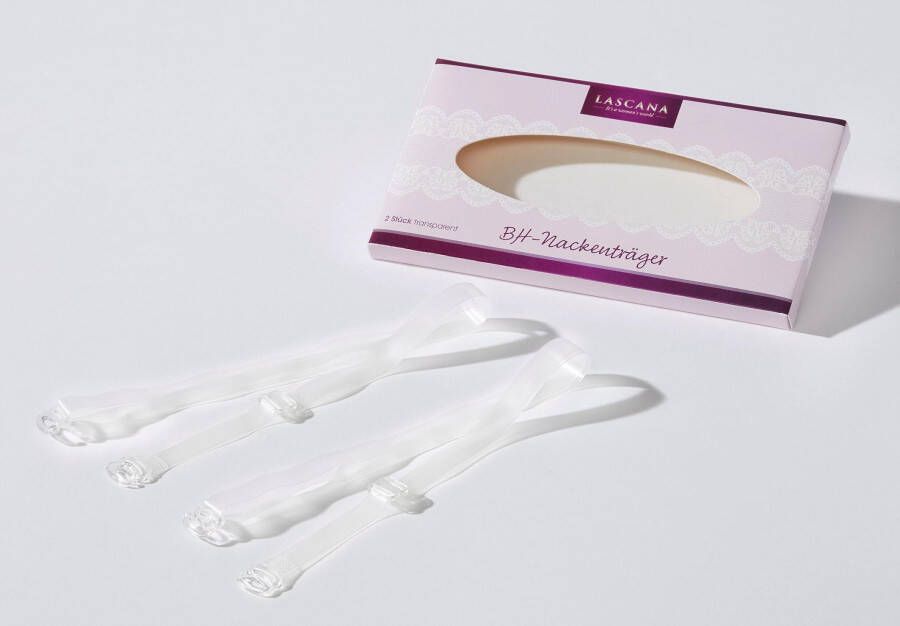 Lascana Bh-nekbandjes transparant gemakkelijk verwisselbaar (1 paar)