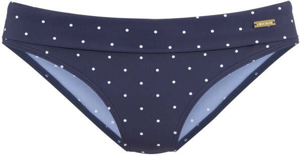 Lascana Bikinibroekje Sparkel met omslagband en stippenmotief