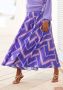 Lascana Broekrok met grafische print culotte stijl extra wijde pijpen - Thumbnail 1