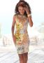Lascana Gedessineerde jurk met bloemenprint feestelijke zomerjurk mini jurk elegant - Thumbnail 1