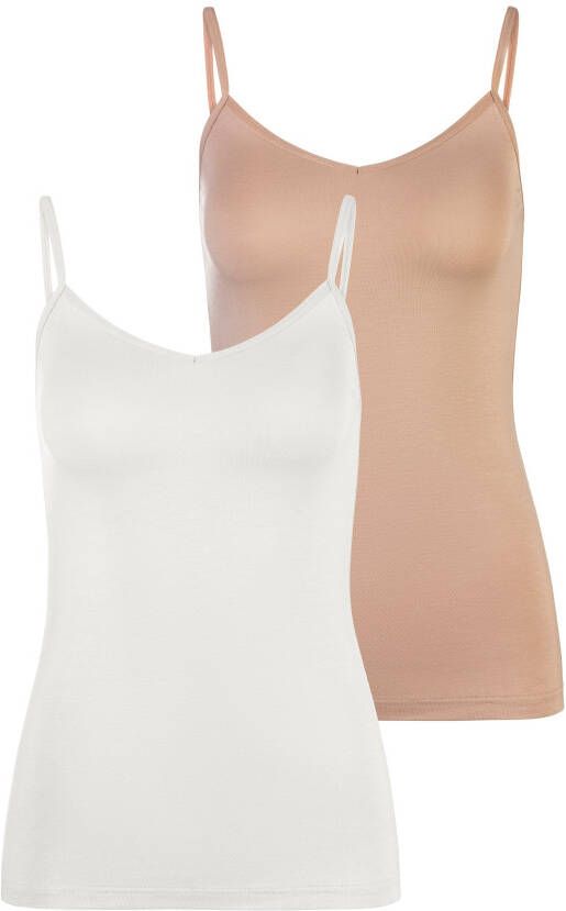 Lascana Hemd Spaghettibandjes-top onderhemd (2 stuks Set van 2)