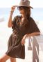 Lascana Lange blouse met knoopsluiting blouse met korte mouwen blousejurk zomers - Thumbnail 1