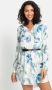 Lascana Lange blouse van kreukstof met bloemenprint blousejurk (Met riem in leer-look) - Thumbnail 1