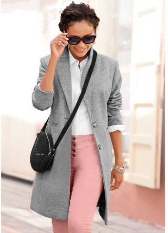 Lascana Korte jas in klassiek ontwerp damesjas blazermantel casual-chic
