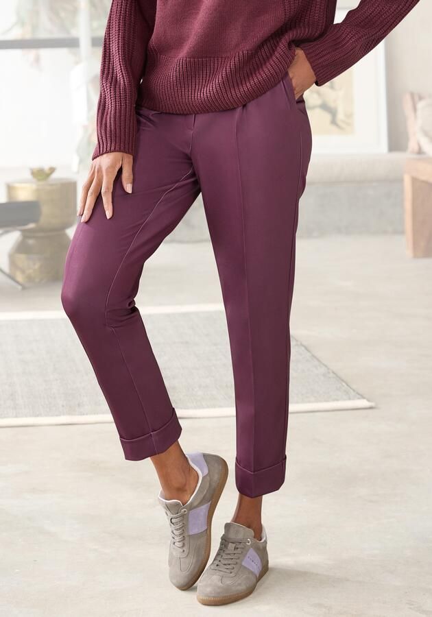 Lascana 7 8 broek met persvouwen smalle pijp - Foto 7