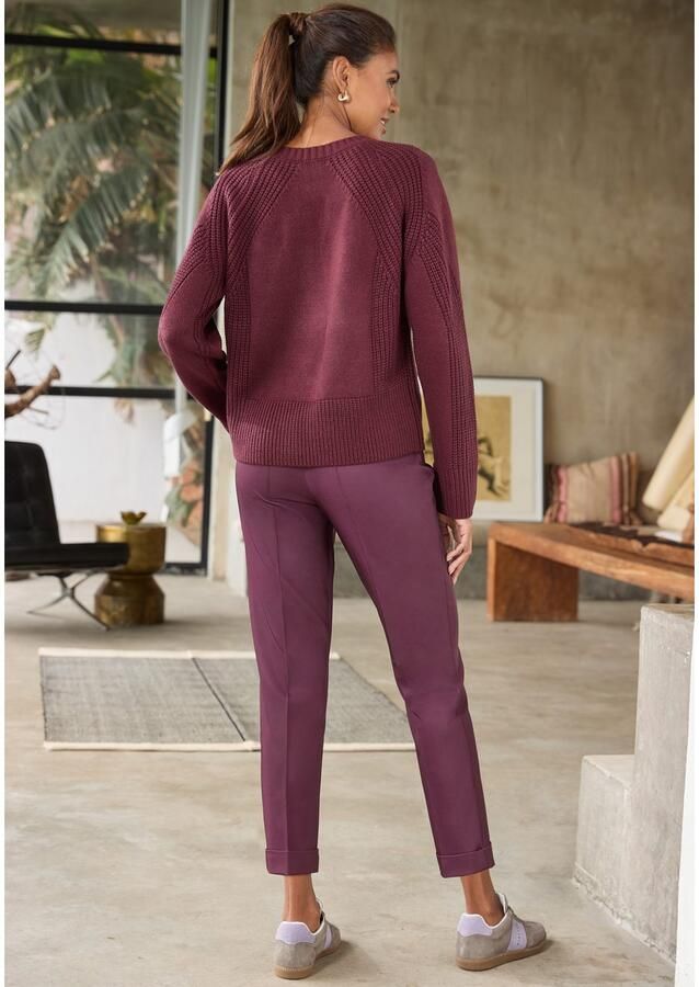 Lascana 7 8 broek met persvouwen smalle pijp - Foto 2