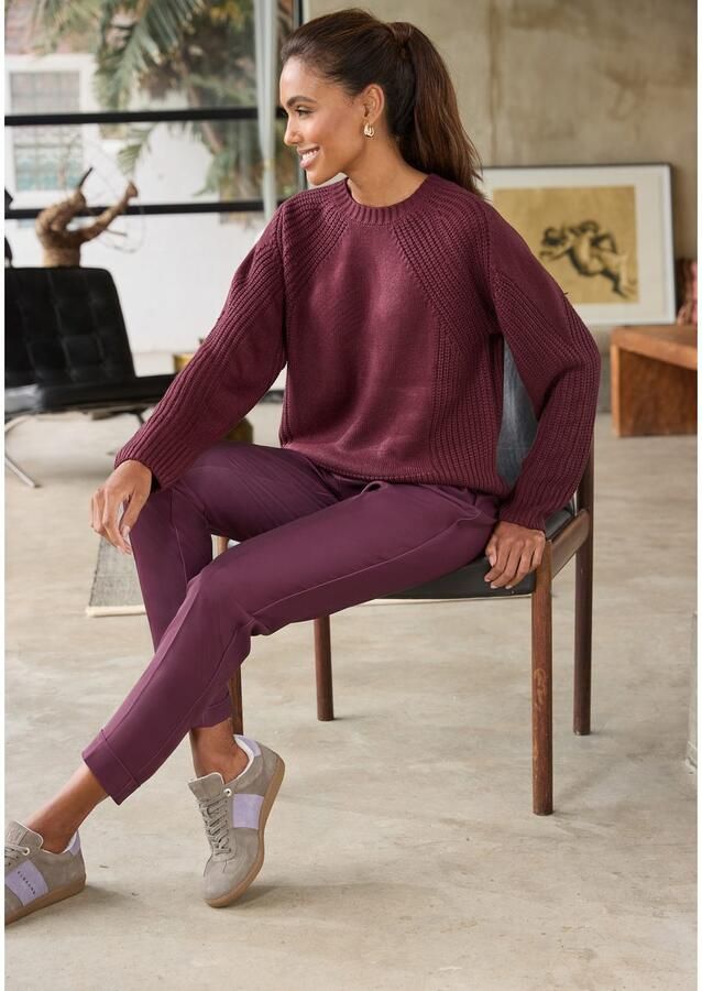 Lascana 7 8 broek met persvouwen smalle pijp - Foto 3