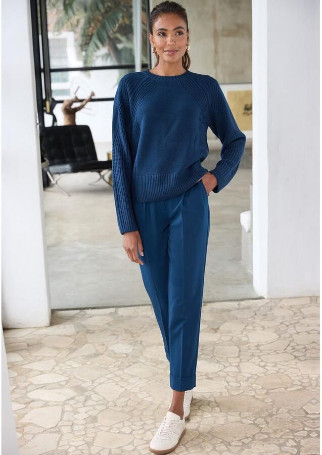 Lascana 7 8 broek met persvouwen smalle pijp - Foto 4