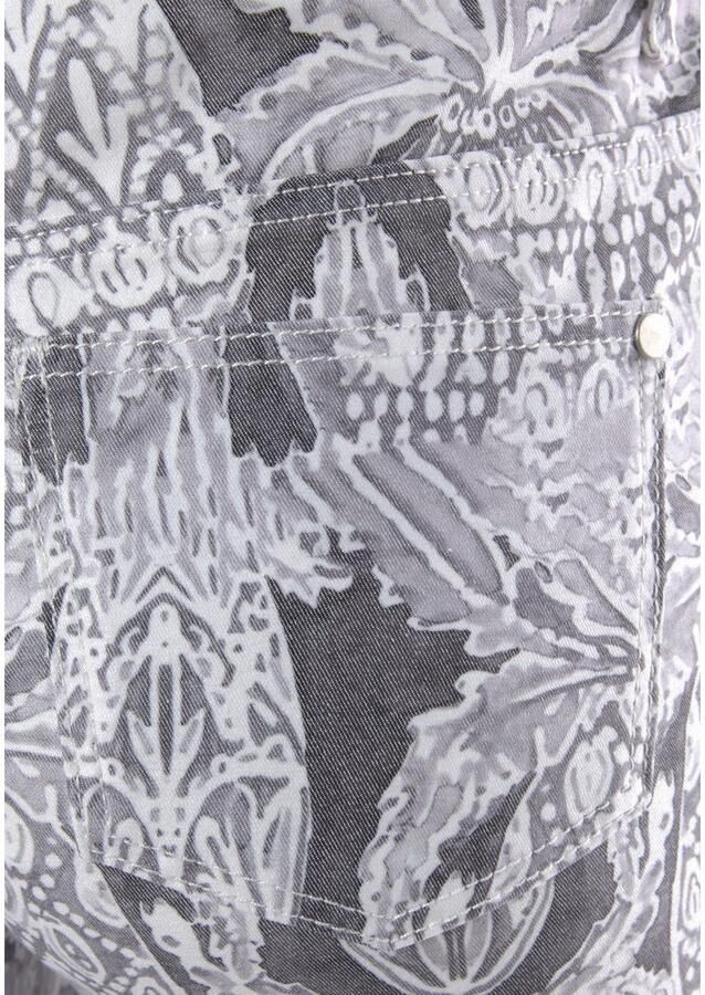 Lascana 7 8-jegging met alloverprint smalle pasvorm super-stretch kwaliteit