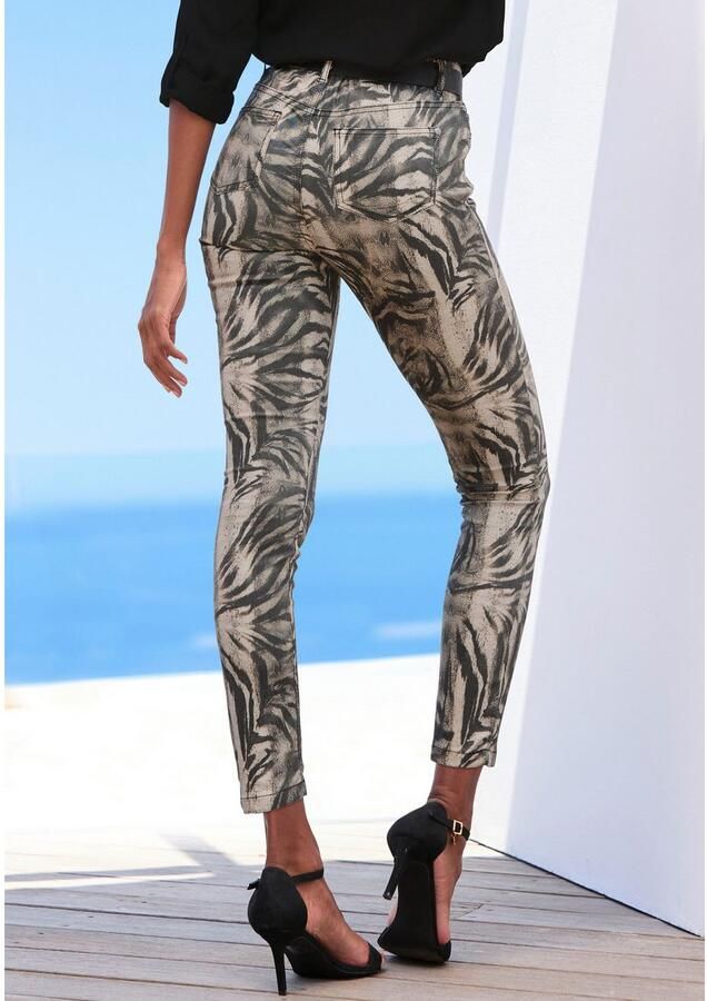 Lascana 7 8-jegging met dierenprint elastische skinny jeans met alloverprint - Foto 4
