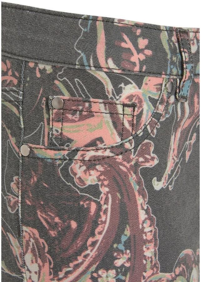 Lascana 7 8-jegging met paisley-print smalle pasvorm super-stretch-kwaliteit