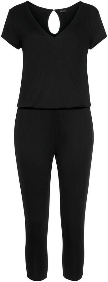 Lascana 7 8-jumpsuit met v-hals korte mouwen jumpsuit basic - Foto 5