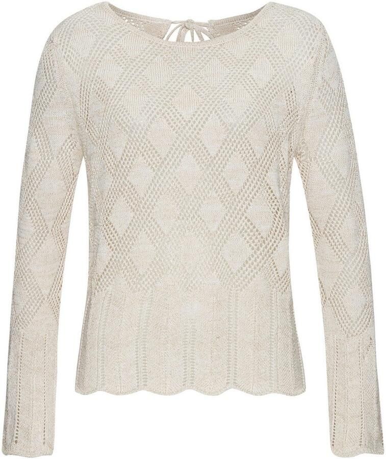 Lascana Ajourtrui met geweldig gaatjesbreipatroon zachte breiwerk met glanzend garen - Foto 6