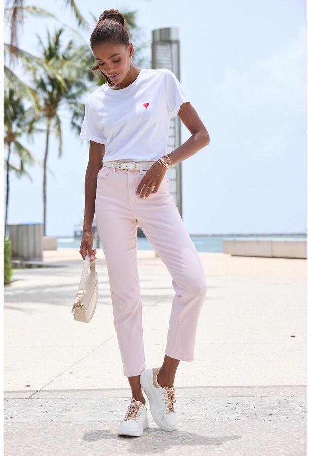 Lascana Ankle jeans met stretch elastische jeans in rechte pasvorm - Foto 3