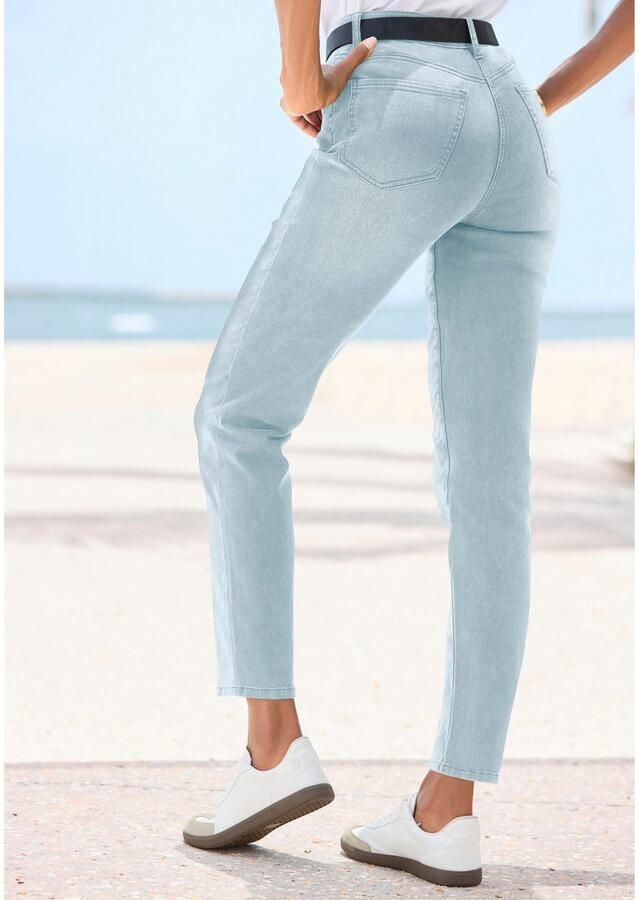 Lascana Ankle jeans met stretch elastische jeans in rechte pasvorm