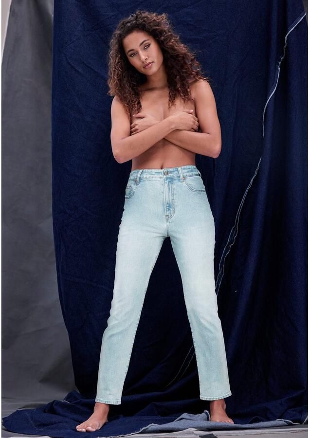 Lascana Ankle jeans met stretch elastische jeans in rechte pasvorm - Foto 2