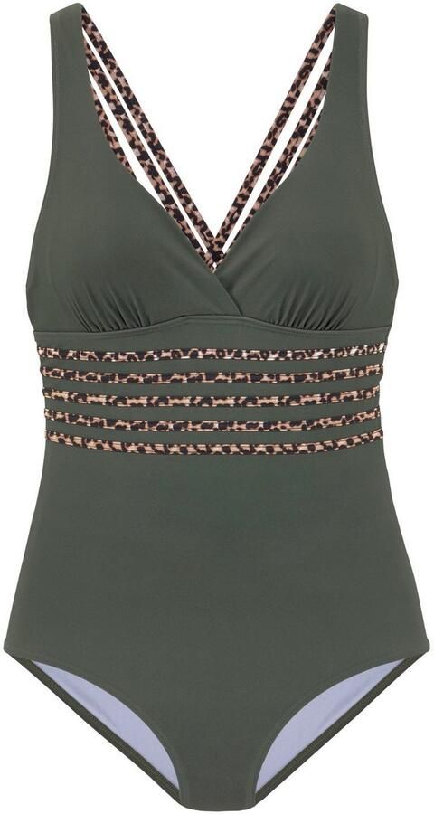 Lascana Badpak Adelin met een modellerend effect en trendy gekruiste banden - Foto 4