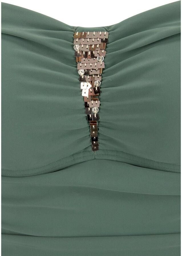 Lascana Badpak afgewerkt met pailletten