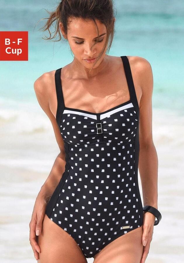 Lascana Badpak ingewerkte softcups verstelbare bandjes modieus drukontwerp - Foto 5