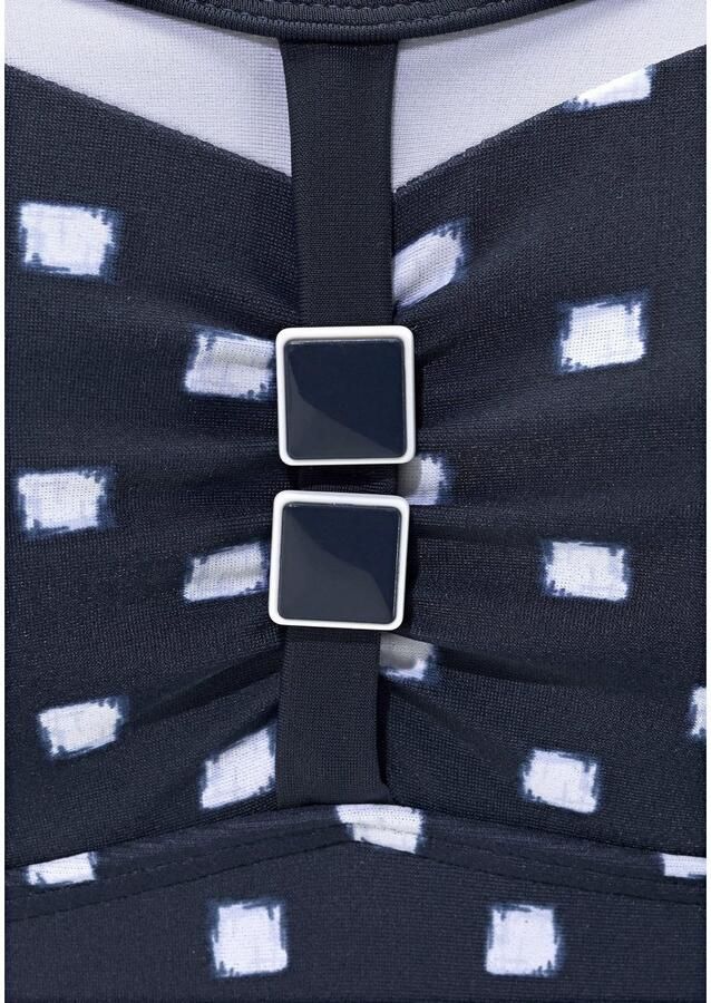 Lascana Badpak ingewerkte softcups verstelbare bandjes modieus drukontwerp