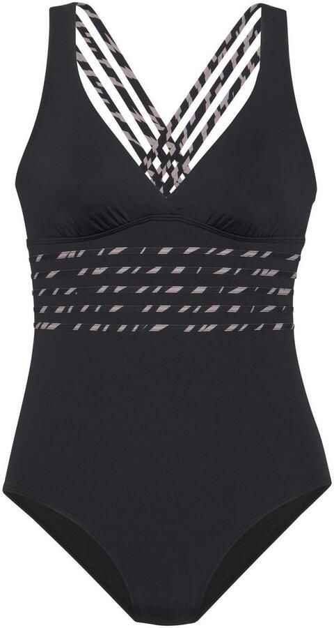 Lascana Badpak Kaa met gekruiste bandjes - Foto 3