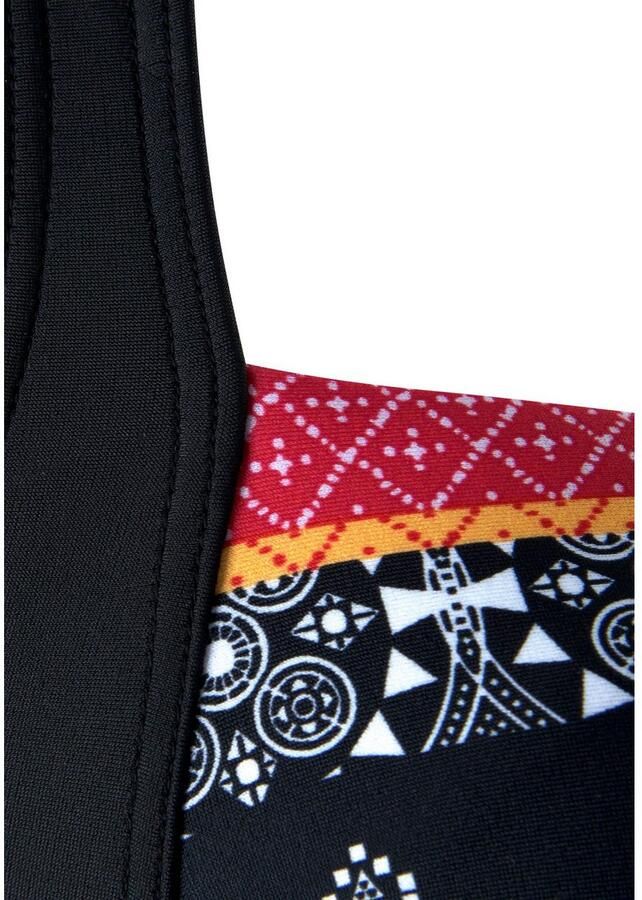 Lascana Badpak Kimer met moderne print en modellerend effect