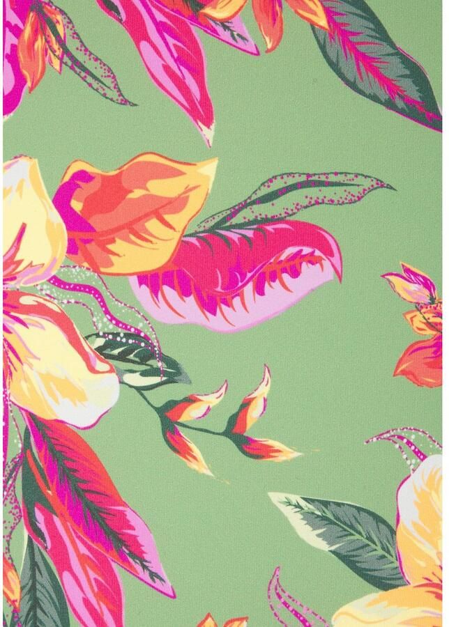 Lascana Badpak MALIA met zijrimpeling en tropische print - Foto 3