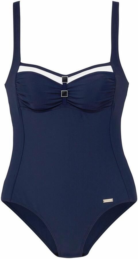 Lascana Badpak met contrastdetails en modellerend effect - Foto 4