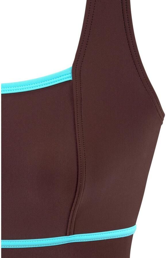 Lascana Badpak met contrastkleurige inzet - Foto 3