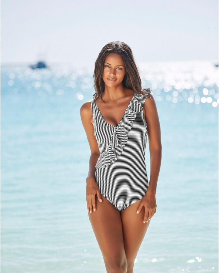 Lascana Badpak met draagvarianten en ruches-volants - Foto 4