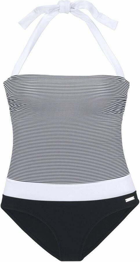 Lascana Badpak met filigraanstreepjes - Foto 4