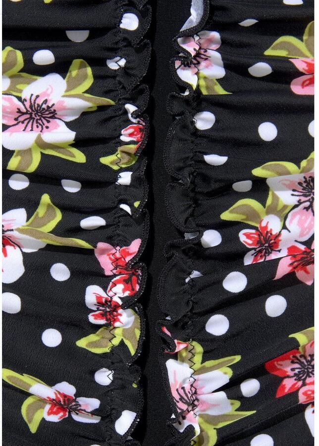 Lascana Badpak met gebloemde print en modellerend effect