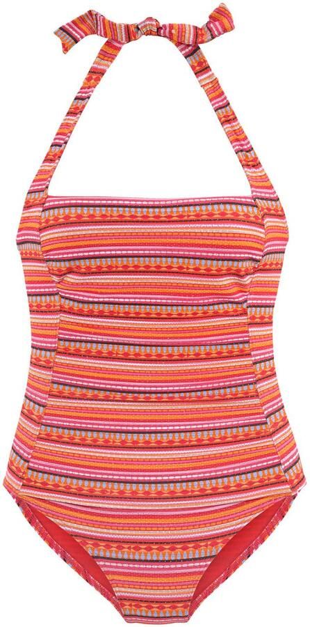 Lascana Badpak met goudkleurige glitterstrepen - Foto 4