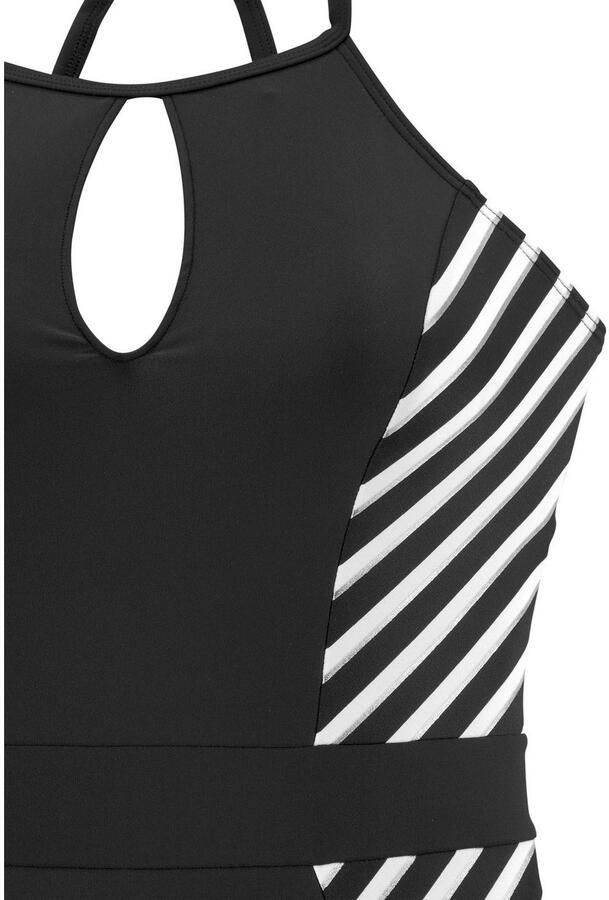 Lascana Badpak met goudkleurige strepen - Foto 3