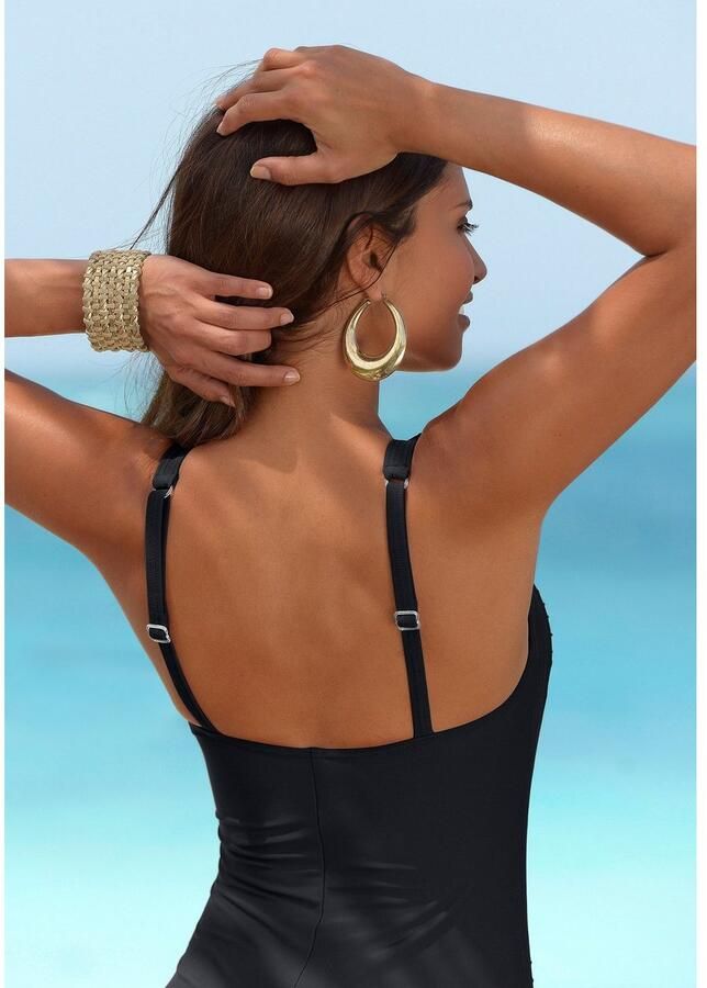 Lascana Badpak met paillettengarnering en modellerend effect