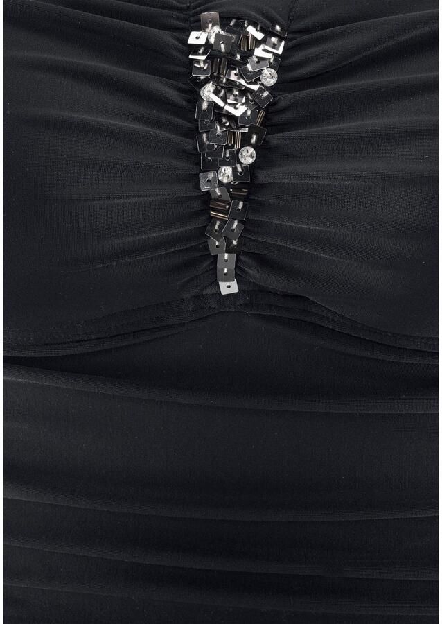 Lascana Badpak met paillettengarnering en modellerend effect - Foto 2