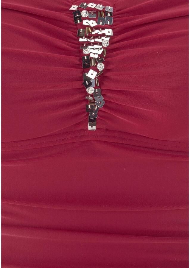 Lascana Badpak met paillettengarnering en modellerend effect