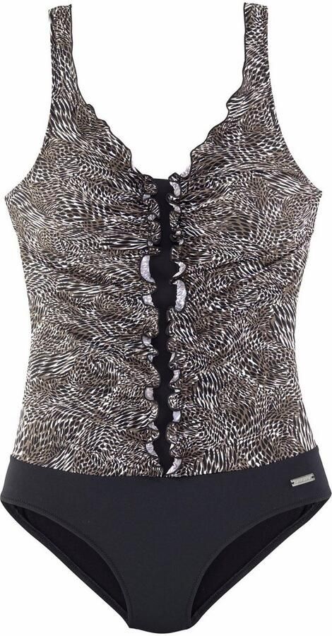 Lascana Badpak met trendy animal-print en modellerend effect - Foto 4