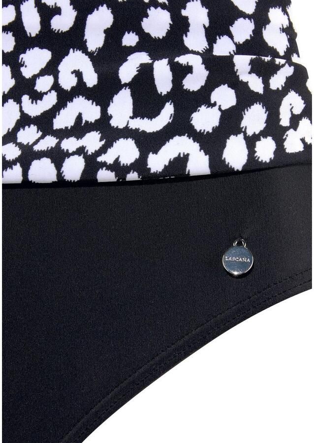 Lascana Badpak met trendy zwart-witprint en modellerend effect - Foto 2