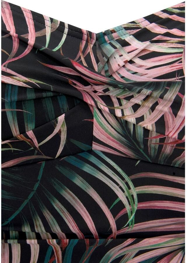 Lascana Badpak Reese met palmboomprint en modellerend effect