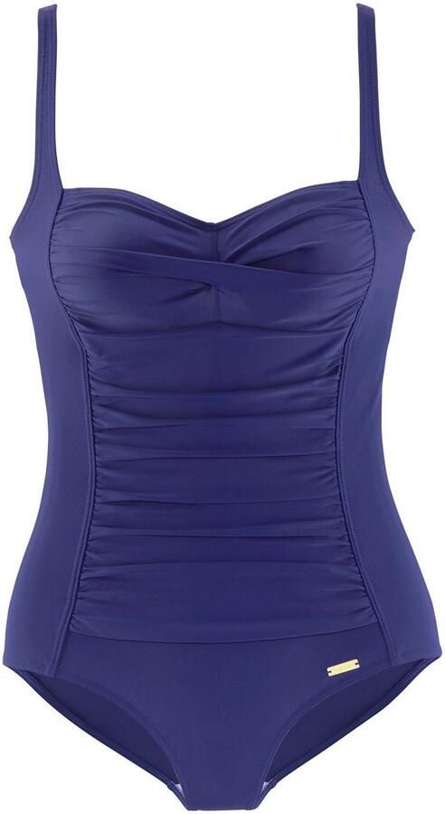 Lascana Badpak Saffier met plooien en modellerend effect - Foto 3