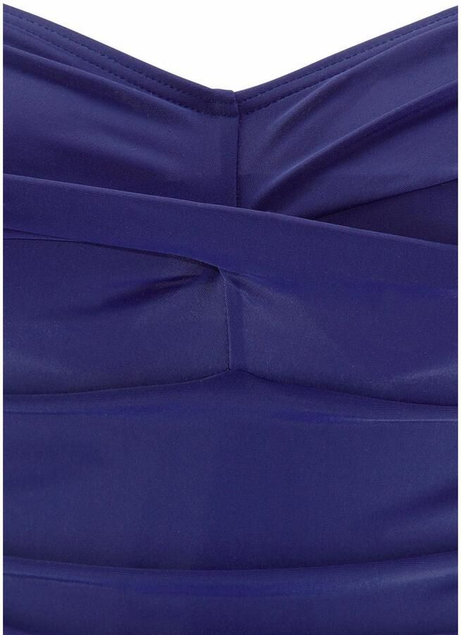 Lascana Badpak Saffier met plooien en modellerend effect