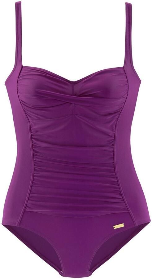 Lascana Badpak Saffier met plooien en modellerend effect - Foto 3