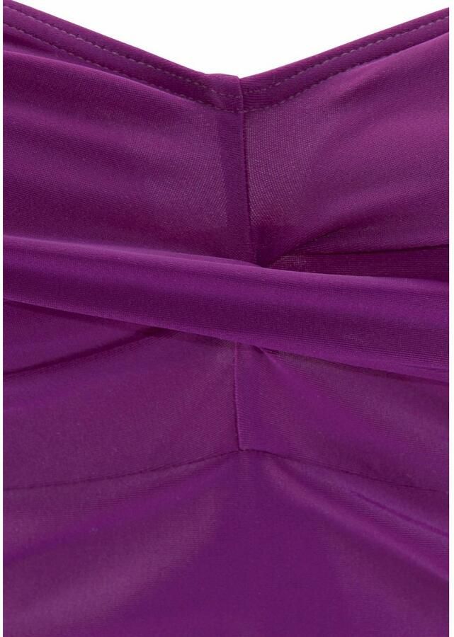 Lascana Badpak Saffier met plooien en modellerend effect