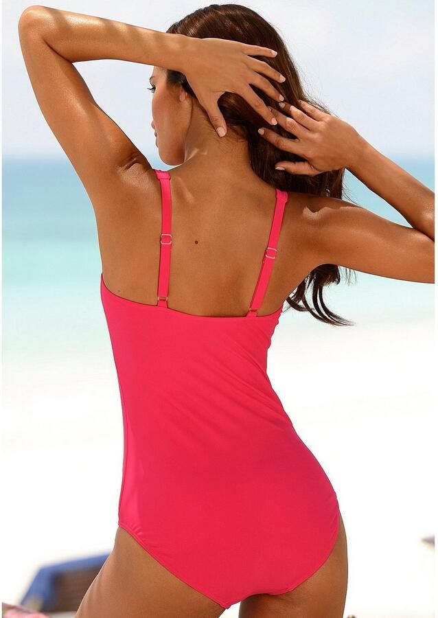 Lascana Badpak Saffier met plooien en modellerend effect - Foto 2