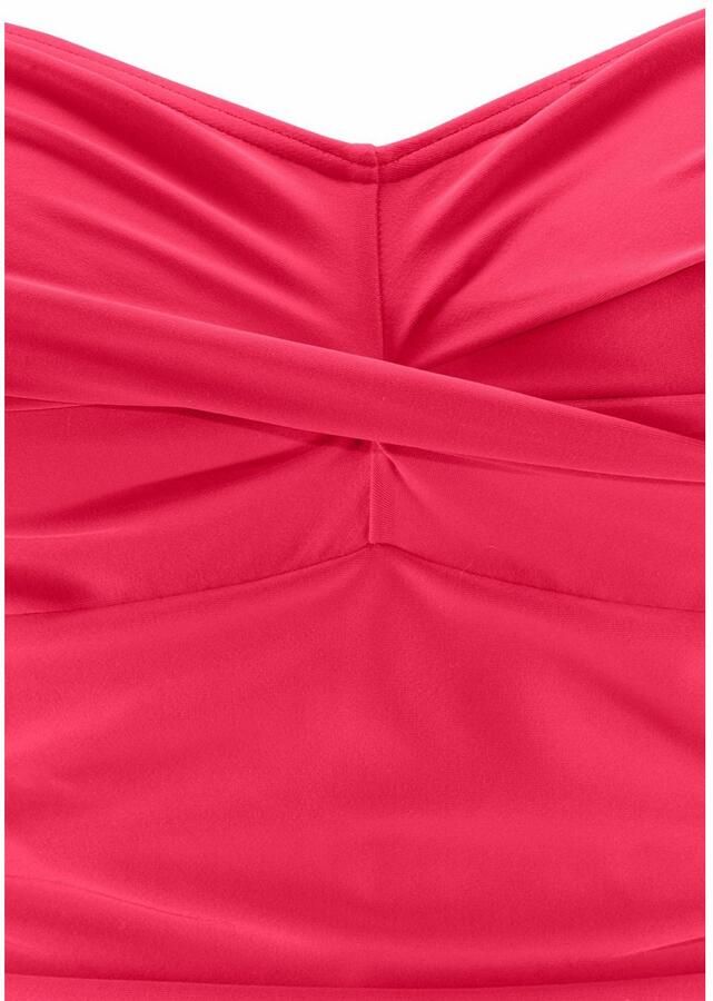 Lascana Badpak Saffier met plooien en modellerend effect