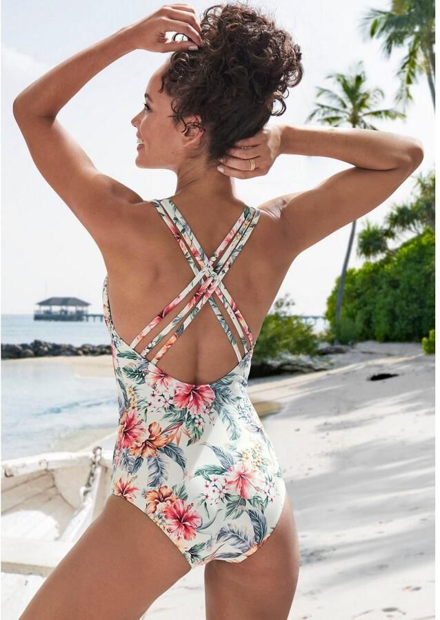 Lascana Badpak Salsa met een modellerend effect en trendy gekruiste banden - Foto 6