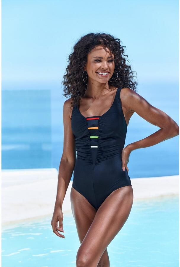 Lascana Badpak Ulli met gekleurde contrastdetails - Foto 4